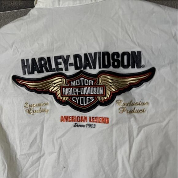 VTG Harley Davidson Button Down Shirt Womens Small - Picture 3 of 3